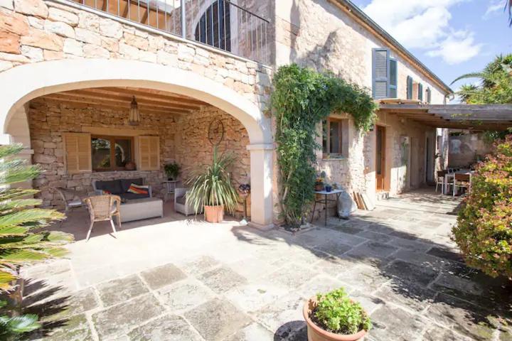 Lujosa Casa Mallorquina Restaurada Ses Salines  Kültér fotó